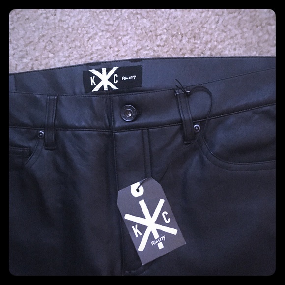 Kill City Pants - Black pleather pants